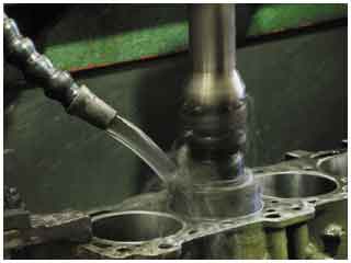 Cylinder block machining