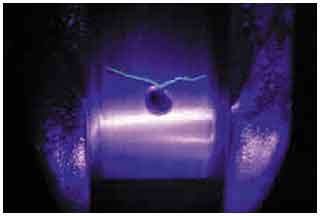 Iron based fluorescent particles
